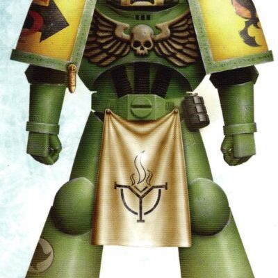 Mantis Warriors, note the Maelstrom Wardens symbol on his greave plate